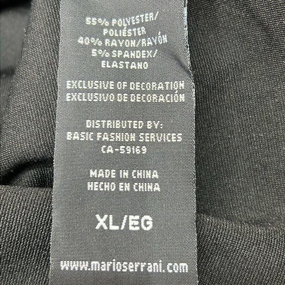 Mario Serrani Women’s Sheath Dress Size XL Black Knit W/Muted Floral Print NWT - Picture 8 of 11